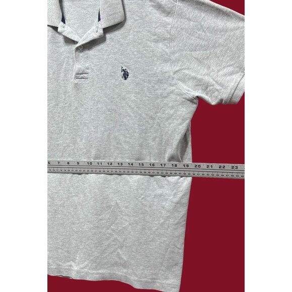 U.S Polo ASSN - Men's Short Sleeve T-Shirt - Grey - Large - Picture 4 of 14